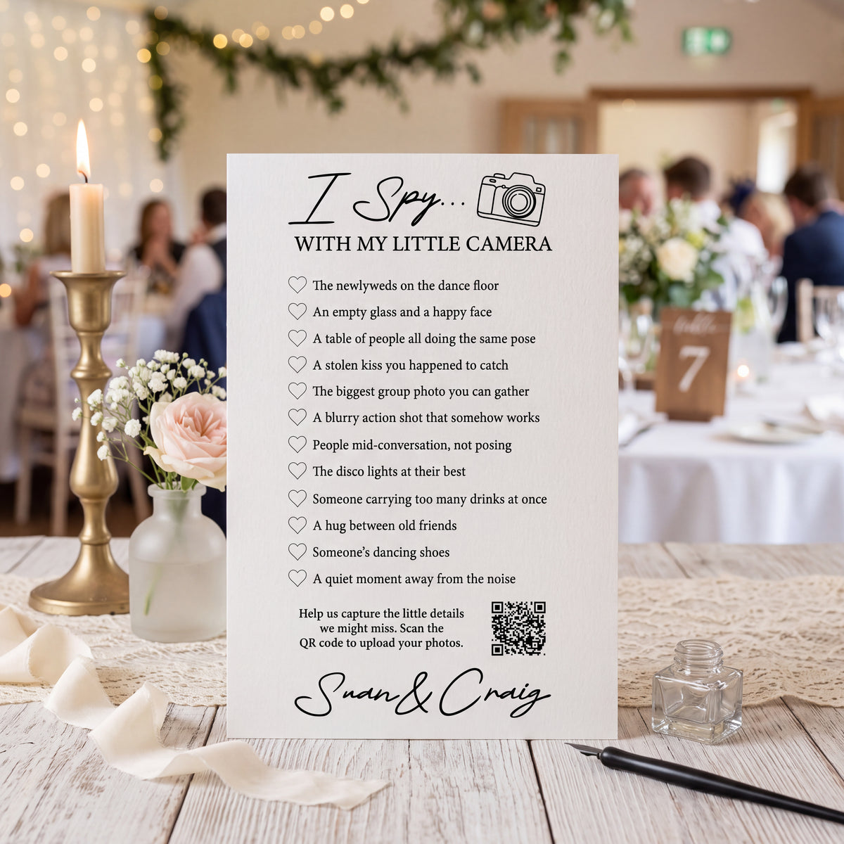 Personalised I Spy Wedding Game