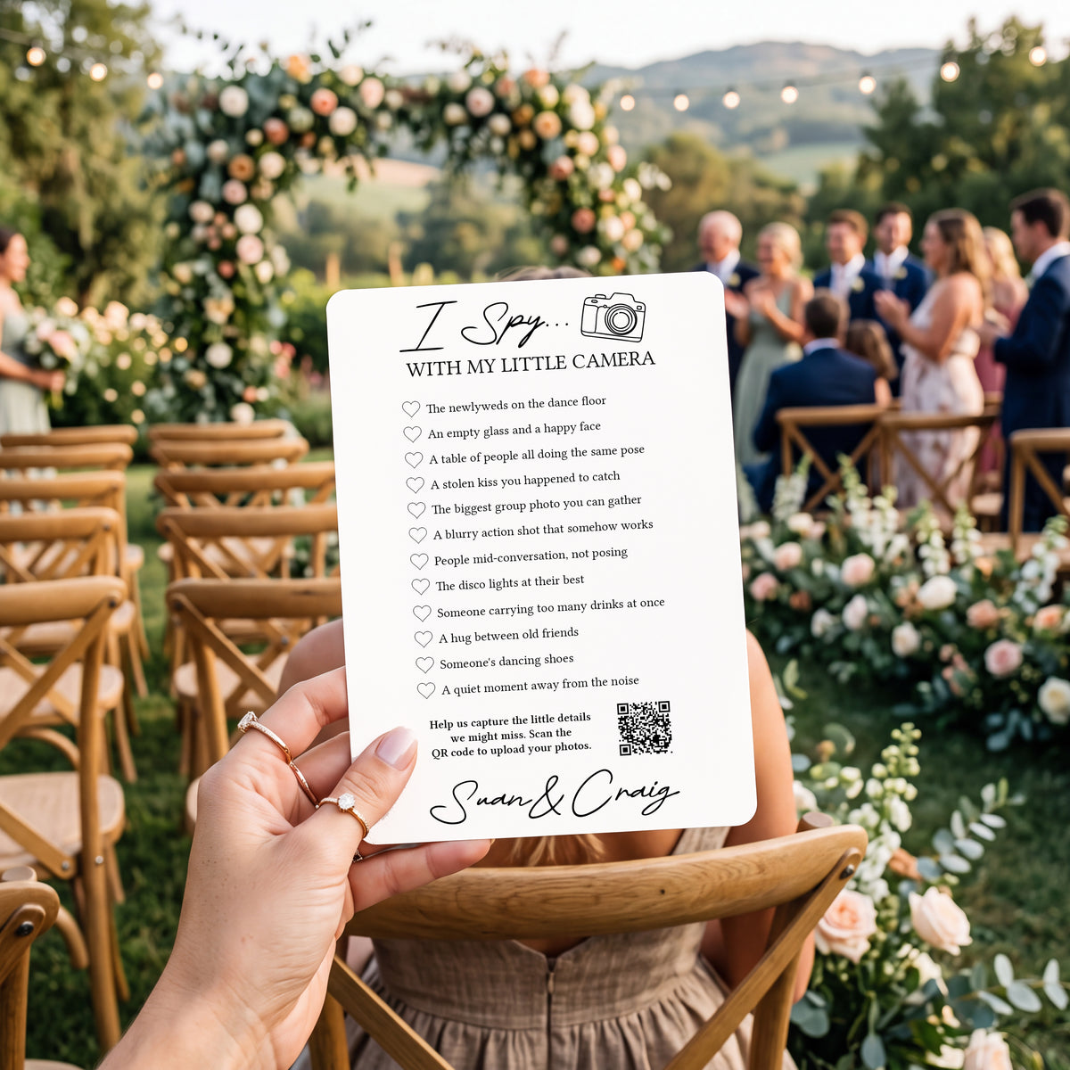 Personalised I Spy Wedding Game