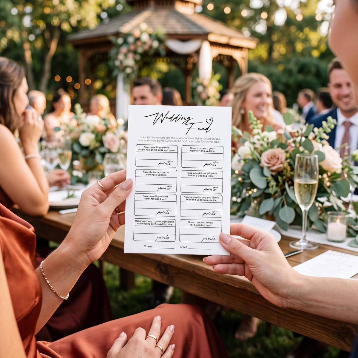 Personalised Wedding Feud Game